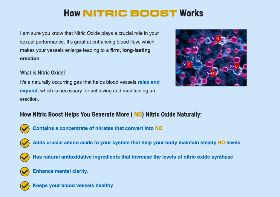 How nitric boost works